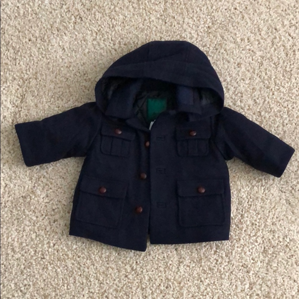 Infant boys navy peacoat